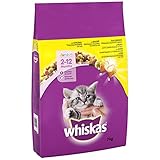 Whiskas Junior ab 2-12 Monaten - Katzentrockenfutter für Junge Katzen - Huhn - 7 kg