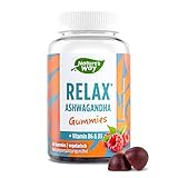 Nature's Way Relax Ashwagandha Gummies - mit Ashwaganda Extrakt und Vitamin B6 -...