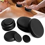 Hot Stone Massage Set, 9 Stück Basalt Massagesteine Große Heiße Steine,...