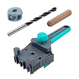 wolfcraft Projekt-Set „Dübelverbindungen herstellen“ - 8621000 - Für passgenaue,...