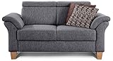 Cavadore 2-Sitzer Sofa Ammerland / Couch mit Federkern im Landhausstil / Inkl....