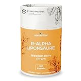 R-Alpha-Liponsäure 400 mg pro Kapsel | 120 Kapseln | Hochdosiert | Hohe...