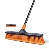 Besen mit Stiel,Strassenbesen/Bodenbürste 2-1 CLEANHOME 166cm, geeignet für...