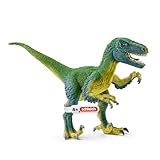 SCHLEICH Dinosaurs | Velociraptor 14585 | detailgetreuer Dino mit beweglichem Kiefer und...