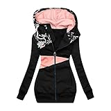 HHOP Damen Weste lang Damen Parka Damen Jacke Longjacke Damen Baseball Jacke...
