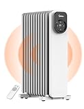 Midea NY2311-24UR Ölradiator, Mobile Elektroheizung 11 Rippen mit Fernbedienung...