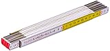 Stanley Gliedermaßstab Holz (2 m Länge, weiß-gelb, abrieb-und klimafest,...