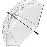 PureDay Golfschirm Automatik XXL 124cm - transparent extra gross