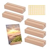 Ailvor Kartenhalter Holz, 5 Stück Tischkartenhalter mit Doppelseitigen Klebstoff,...