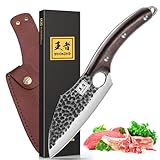 ENOKING Küchenmesser, Kochmesser Profi Messer, 14.5 cm Scharf Japanisches Messer, Full...