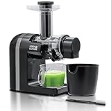 LEBENLANG Entsafter Gemüse und Obst – 200W mit 2 Behältern &...