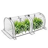 WOLTU Foliengewächshaus Gewächshaus Tomatengewächshaus Winterschutz 130x60x50cm 130...