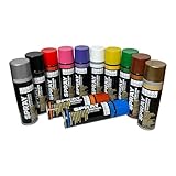 SÜDOR Sprayfarben-Set 12 Farben je 200 ml. Schnelltrocknende Sprühfarben für Holz,...