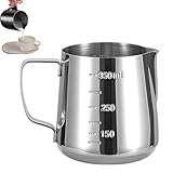 Milchkännchen,350ml Milchkännchen Edelstahl,Milchkanne,Milchkanne...