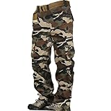 BlzzWo Arbeitshosen Männer Cargohose Herren Baggy Trekkinghose Stretch Jeans 8 Taschen...