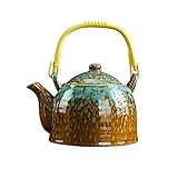 90 0ml Keramik-Tee-Set-Verlaufsfarbe Celadon Teekanne Haushalt Retro Tea Maker...