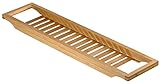 Relaxdays Badewannenablage aus Bambus mit Gitter HBT: 4 x 64 x 15 cm Wannenbrücke zur...