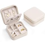 Vlando Schmuckkästchen Mädchen, Schmuckbox Damen Klein mit Spiegel, Reise Schmuck Etui...