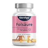 Folsäure - Vorteilspackung: 400 Tabletten (13 Monate) - 400µg reine Folsäure pro...