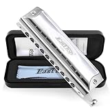 East Top Chromatische Mundharmonika C Key 10 Holes 40 Tunes Professionelle...