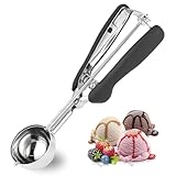 Eisportionierer Edelstahl, Ice Cream Scoop 5cm, Eislöffel, 304 Edelstahlmaterial, für...