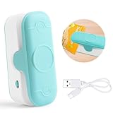 Folienschweißgerät Mini,2 in 1 Bag Sealer mit Cutter,Wiederaufladbar Mini Bag...