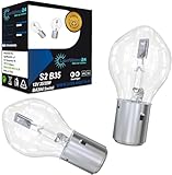 LIGHTWORLD24 BA20d S2 35/35W 12V Motorrad Halogenscheinwerfer Superhelle...