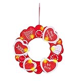 Tür Wandhalter Valentinstag leichte LED-Day Kranz Heart Home Dekor Blumentopf Auf...