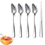 5-Teiliges Set Grapefruit Löffel,Grapefruitmesser,Grapefruitlöffel,Grapefruit Messer,4...