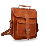 Gusti Lederrucksack Eleanor I Handgefertigter Lederrucksack Damen & Herren | Vintage...