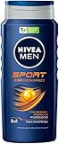 NIVEA MEN Sport Pflegedusche (400 ml), vitalisierendes und pflegendes Duschgel mit...