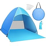 Karvipark Strandmuschel, Tragbar Extra Light Strandzelt, Sun Shelter für 2-3...