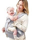 GROWNSY Babytrage, Advanced 6-in-1 Babytrage für Neugeborene ab Geburt, verstellbarer...