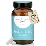 Zink + Selen Kapseln 25mg + 55 µg Hochdosiert - Vegan. In Deutschland hergestellt....