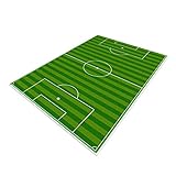 TYKTZXY Fussball Teppich FußBall, Funs Home Decor Spielmatte füR Jugendzimmer Jungen...