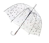 SMARTBULLE Transparenter langer Regenschirm - Glockenform; Stabil; Automatische Öffnung;...