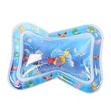 Tragbare Baby-Spielmatte, aufblasbare Spielmatte mit Cartoon-Marine-Tiermuster für den...