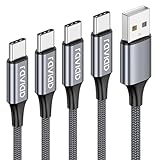 RAVIAD USB C Kabel [4Pack 0.5M 1M 2M 3M] 3.1A Ladekabel USB C Schnellladekabel Nylon USB C...