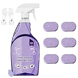 Heavy Duty Spray Cleaner for Ovens, Spray Cleaner Tablets and Bottle, All-Purpose with...