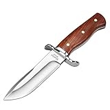 NedFoss HUNTER Jagdmesser feststehende klinge, 11.4cm D2 Stahl Survival Messer, Scharfe...