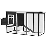 Miweba MyAnimal Hühnerstall MH-04 mit Eiablage | 174x76x103 cm - Für 4 Hühner -...