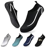 WateLves Wasserschuhe Badeschuhe Damen Herren Aquaschuhe Strandschuhe Schnell Trocknend...