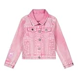 Barbie Rosa Jeansjacke für Mädchen für kleine Kinder bis große Kinder (32-42-44),...