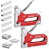 MAXPOWER 2 Stücke 3 in1 tackerpistole mit 3000 Stück Heftklammern D/U/T Heftklammern...
