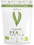 Bio Erbsenprotein Pulver 1kg Neutral - Organic Vegan Pea Protein Powder Natural - 80,1%...