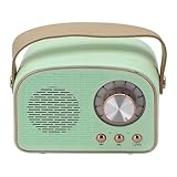 Retro-Radio, kabelloser FM-Radio-Empfang, Retro-Vintage-Radio, unterstützt...