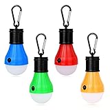 MOMKEY Campinglampe LED, Camping Lanterne mit Karabiner 1 Riemen, Tragbare...