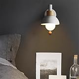 GZZBMY Macaron Wandleuchte mit Kette Schalter LED Eisen Wandlampe Moderne Wandlampen...