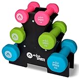 Apollo Hantel Set Kurzhantel Fitness 2x1kg, 2x2kg, 2x3kg inklusive Hantelständer für...