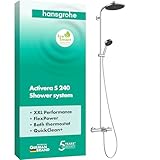 hansgrohe Activera S - wassersparendes Duschsystem (EcoSmart) mit Wannenthermostat,...